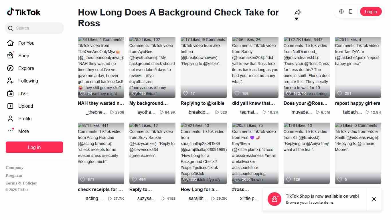 How Long Does A Background Check Take for Ross | TikTok